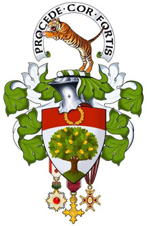The Arms of Ronald
                                                Stewart Watt OBE ORS
                                                KHT