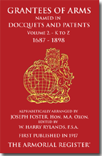 Grantee of Arms
                                                  Volume 2. 1687-1898, K
                                                  to Z.